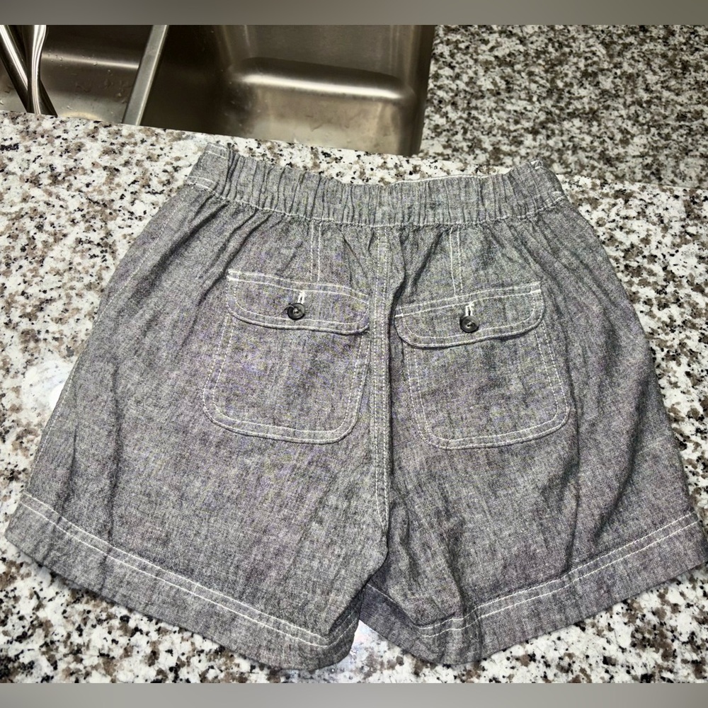 Maurices Gray High-Waist Button Front Sailor Shorts - Picture 6 of 6